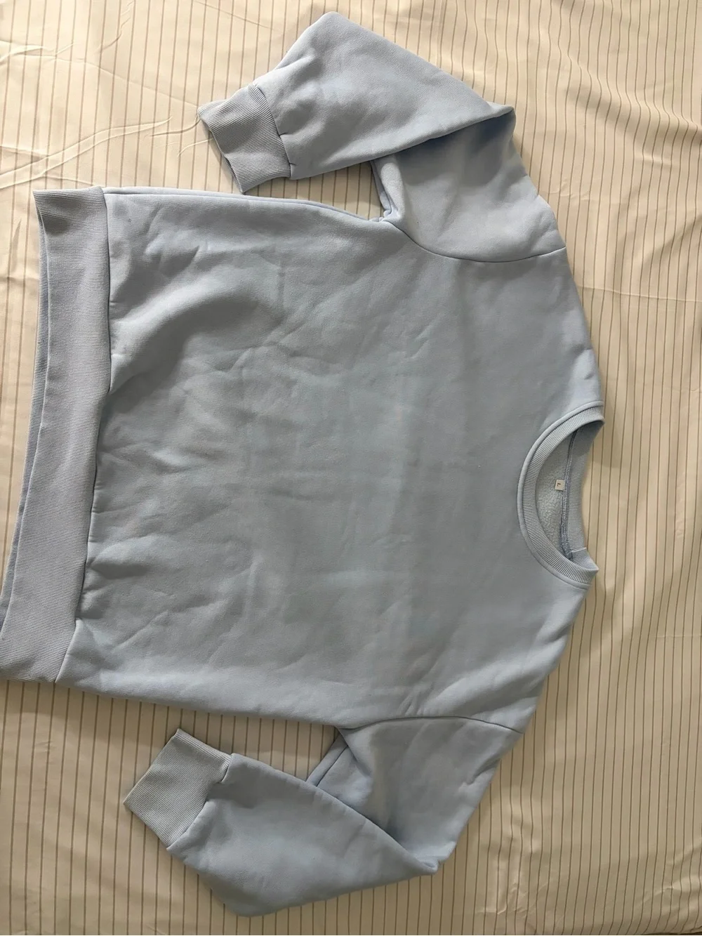 Classic Light Blue Crewneck Pajama Top